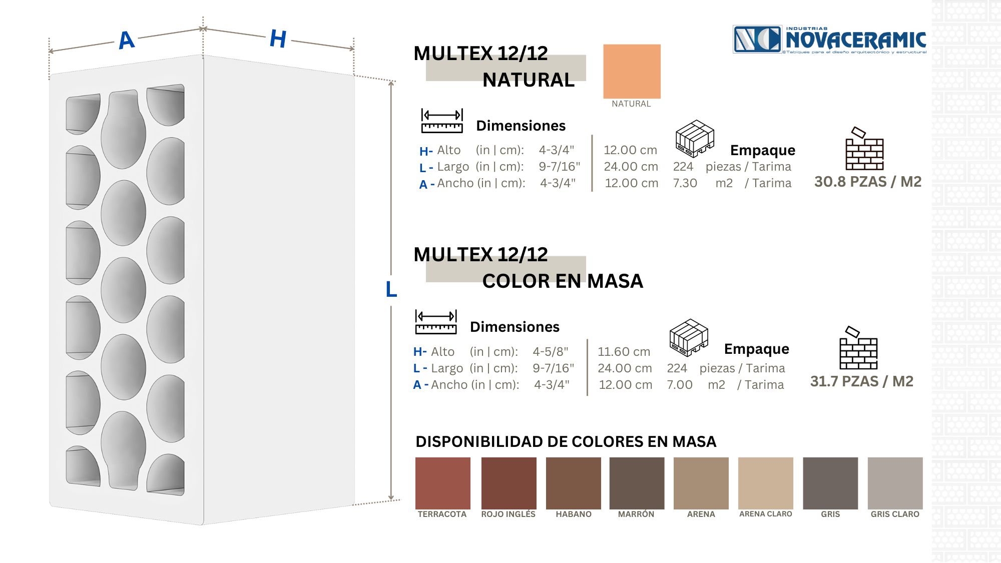 Novaceramic Caravista Lisos